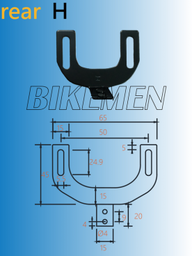 REAR BIKE RACK HANGER H